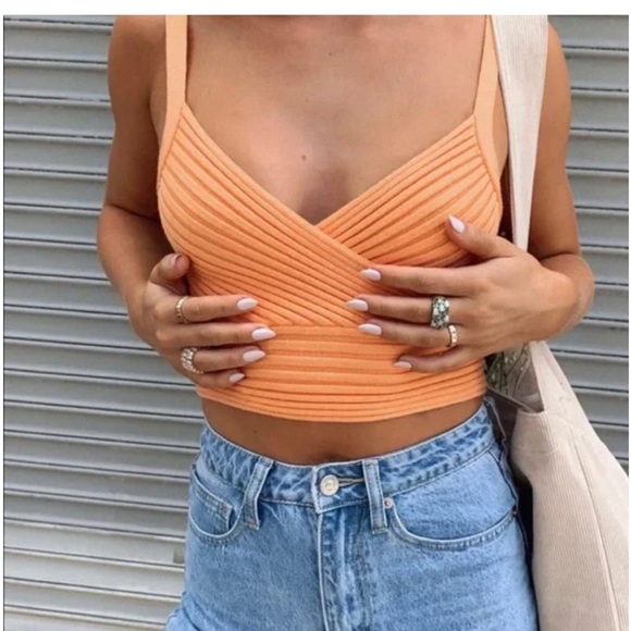 Princess Polly Tops - Knit cami crop top